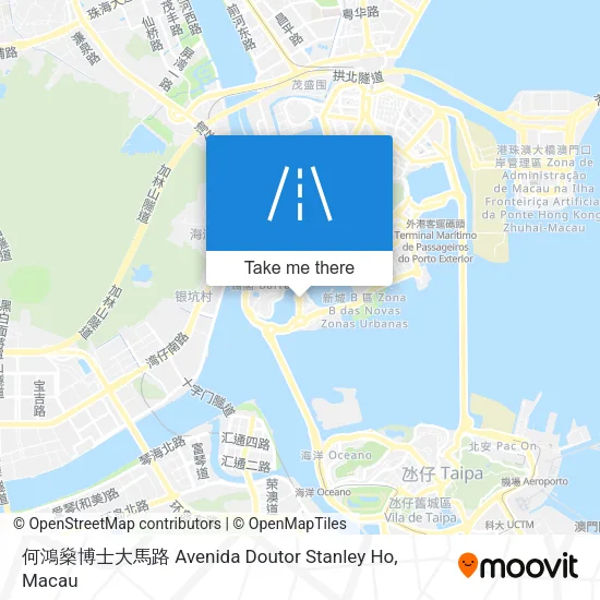 何鴻燊博士大馬路 Avenida Doutor Stanley Ho map