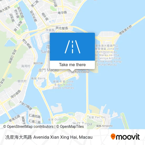 冼星海大馬路 Avenida Xian Xing Hai地圖