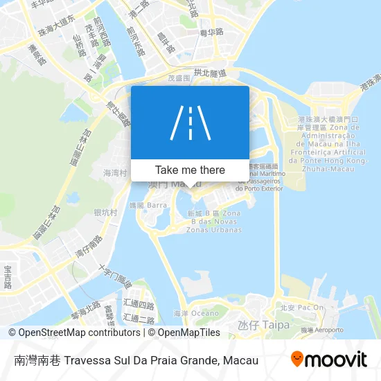 南灣南巷 Travessa Sul Da Praia Grande map