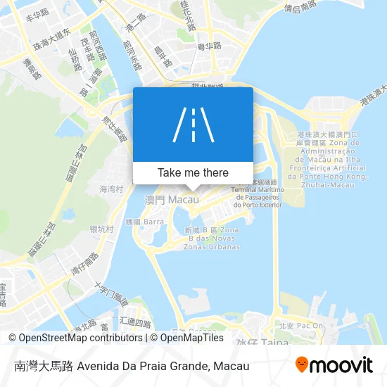 南灣大馬路 Avenida Da Praia Grande地圖