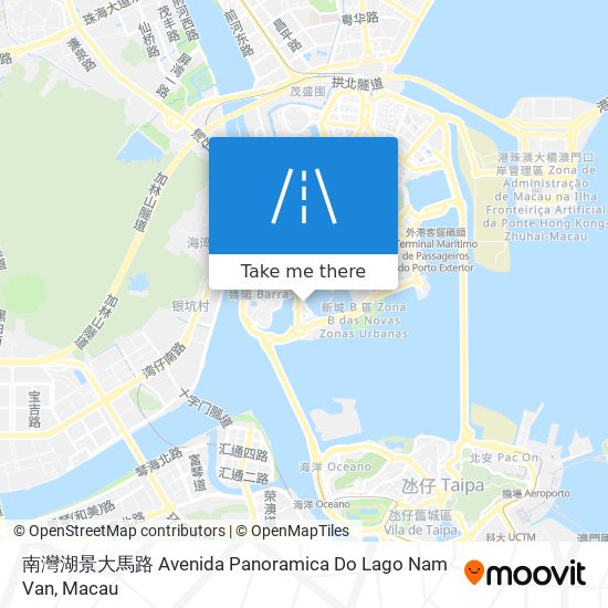 南灣湖景大馬路 Avenida Panoramica Do Lago Nam Van map