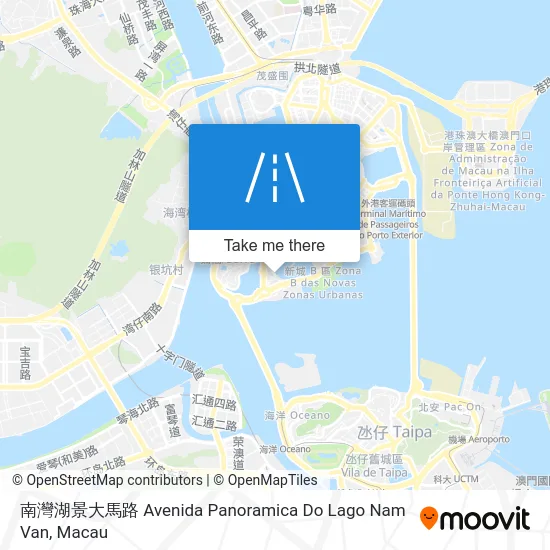 南灣湖景大馬路 Avenida Panoramica Do Lago Nam Van map