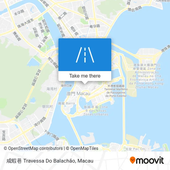 咸蝦巷 Travessa Do Balachão map