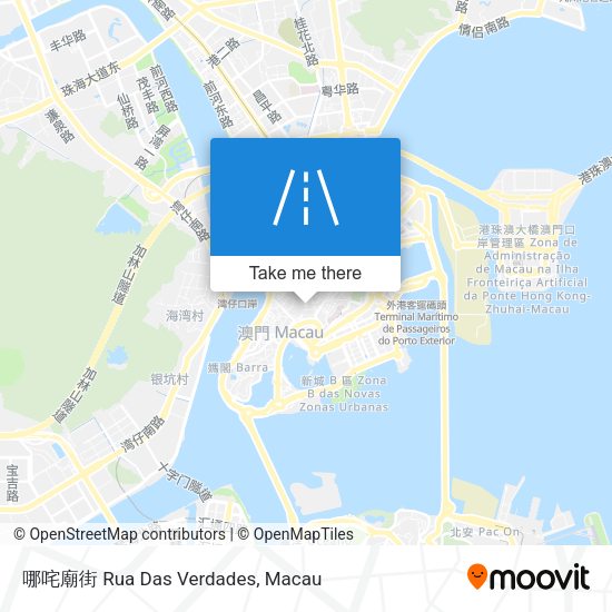 哪咤廟街 Rua Das Verdades map