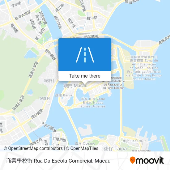 商業學校街 Rua Da Escola Comercial map