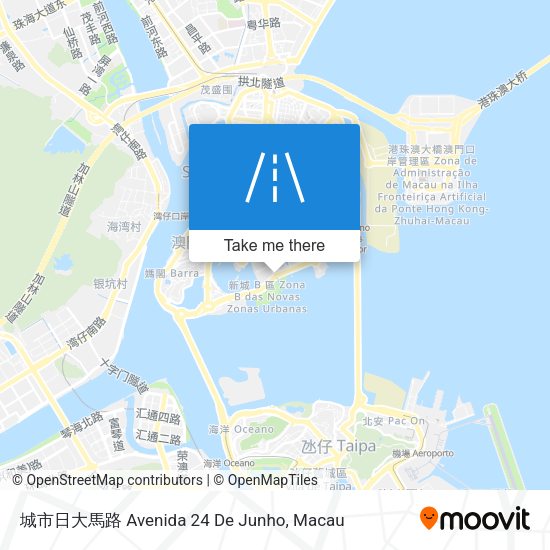 城市日大馬路 Avenida 24 De Junho地圖