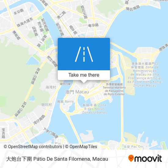 大炮台下圍 Pátio De Santa Filomena地圖