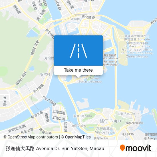 孫逸仙大馬路 Avenida Dr. Sun Yat-Sen map