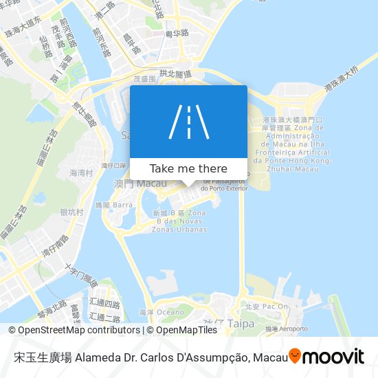 宋玉生廣場 Alameda Dr. Carlos D'Assumpção map