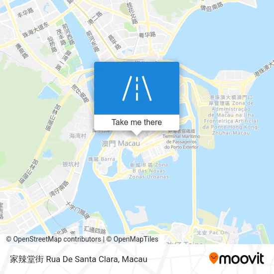家辣堂街 Rua De Santa Clara map