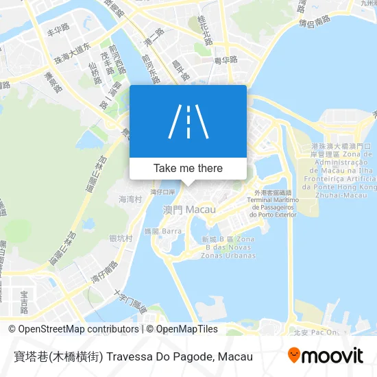 寶塔巷(木橋橫街) Travessa Do Pagode map