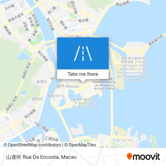 山邊街 Rua Da Encosta map