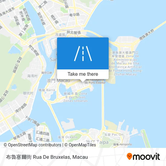 布魯塞爾街 Rua De Bruxelas map
