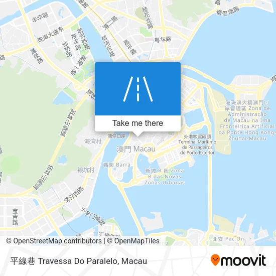 平線巷 Travessa Do Paralelo map