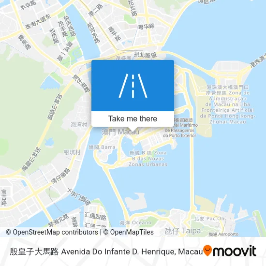 殷皇子大馬路 Avenida Do Infante D. Henrique地圖