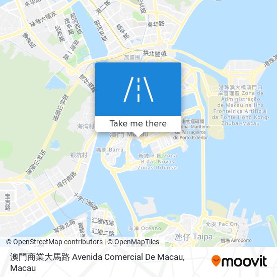 澳門商業大馬路 Avenida Comercial De Macau map