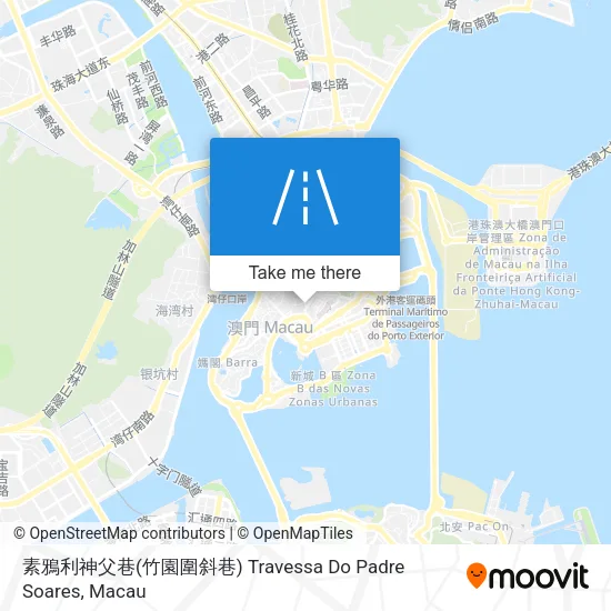 素鴉利神父巷(竹園圍斜巷) Travessa Do Padre Soares地圖