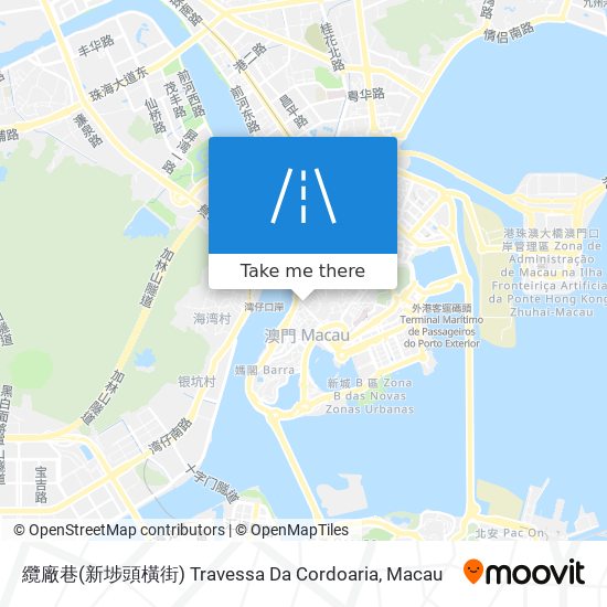 纜廠巷(新埗頭橫街) Travessa Da Cordoaria map