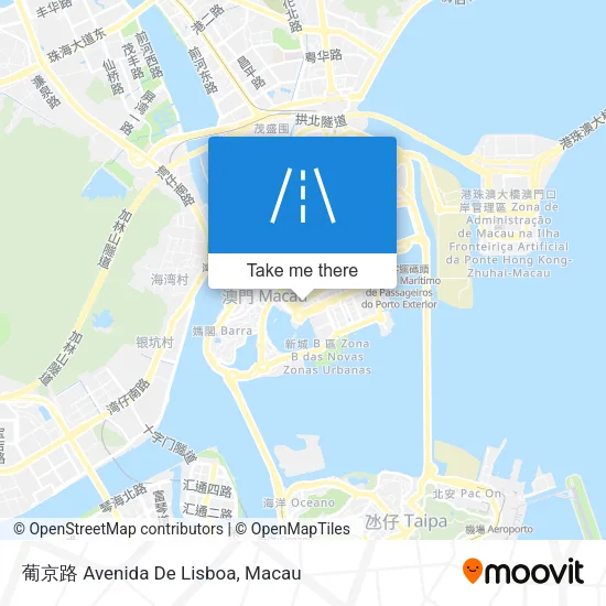 葡京路 Avenida De Lisboa map
