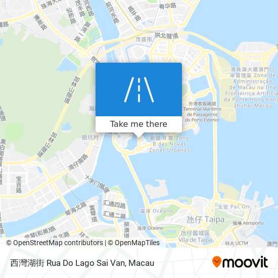 西灣湖街 Rua Do Lago Sai Van map