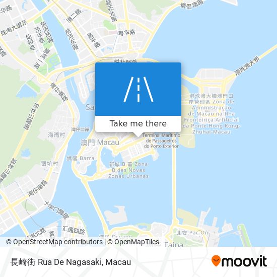 長崎街 Rua De Nagasaki地圖