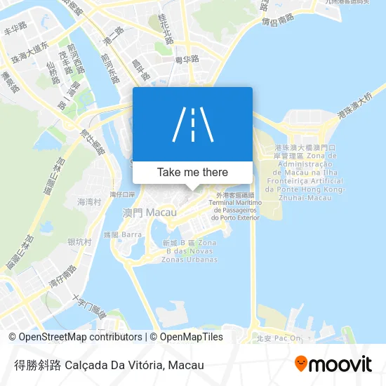 得勝斜路 Calçada Da Vitória map