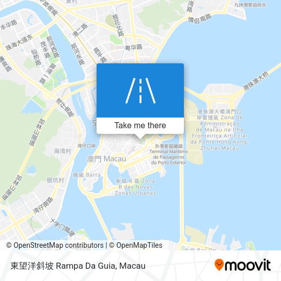 東望洋斜坡 Rampa Da Guia地圖