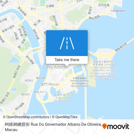 柯維納總督街 Rua Do Governador Albano De Oliveira map