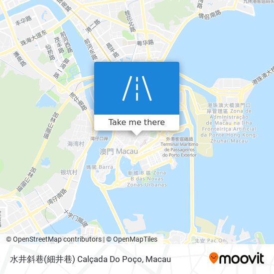 水井斜巷(細井巷) Calçada Do Poço map