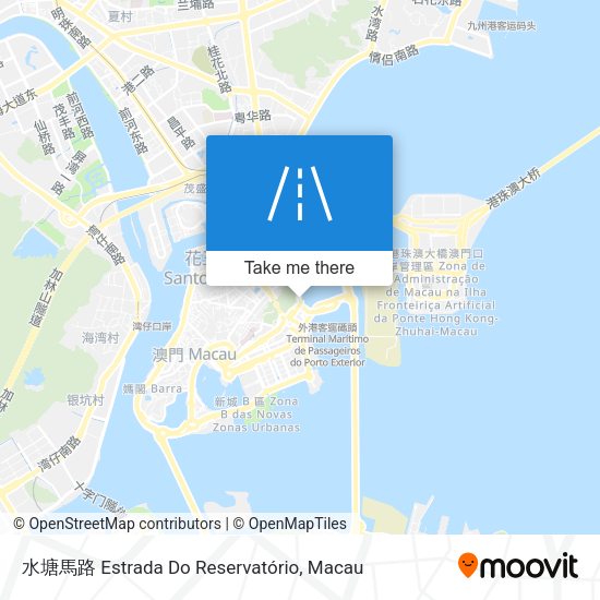 水塘馬路 Estrada Do Reservatório map