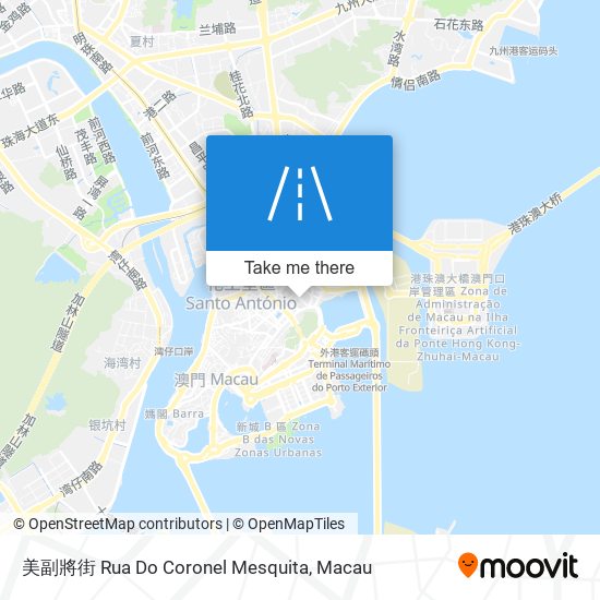 美副將街 Rua Do Coronel Mesquita map