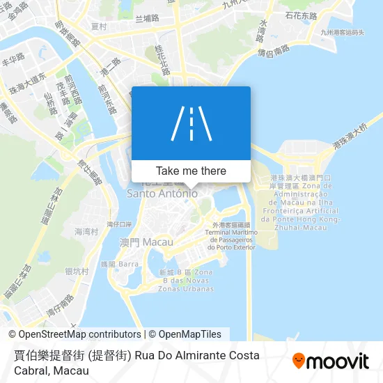 賈伯樂提督街 (提督街) Rua Do Almirante Costa Cabral地圖