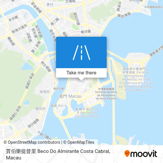 賈伯樂提督里 Beco Do Almirante Costa Cabral map