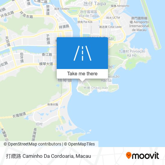 打纜路 Caminho Da Cordoaria map