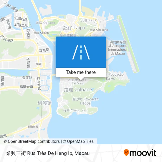 業興三街 Rua Três De Heng Ip map