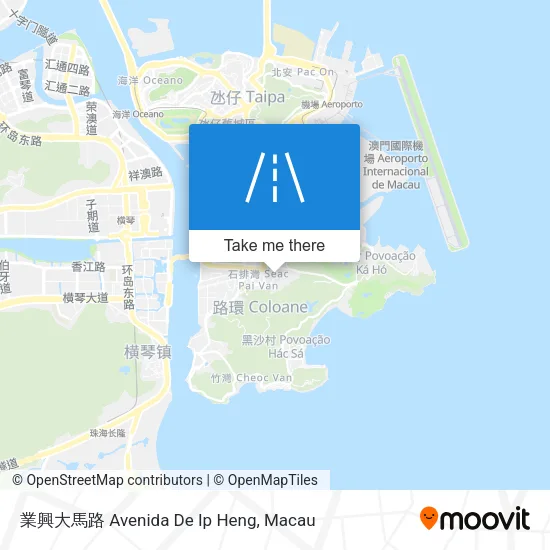 業興大馬路 Avenida De Ip Heng map