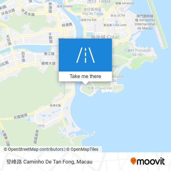 登峰路 Caminho De Tan Fong map