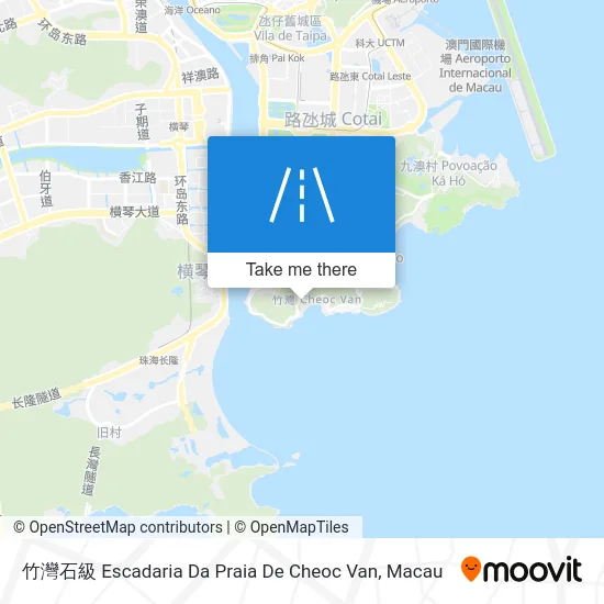 竹灣石級 Escadaria Da Praia De Cheoc Van map