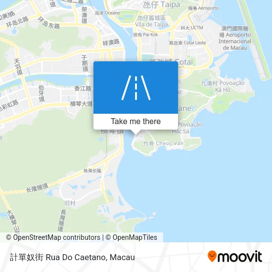 計單奴街 Rua Do Caetano map