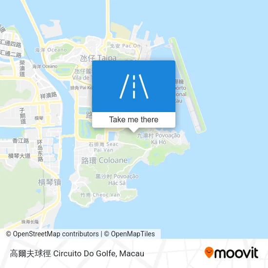 高爾夫球徑 Circuito Do Golfe map