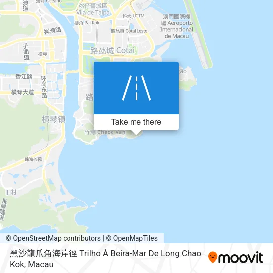 黑沙龍爪角海岸徑 Trilho À Beira-Mar De Long Chao Kok地圖