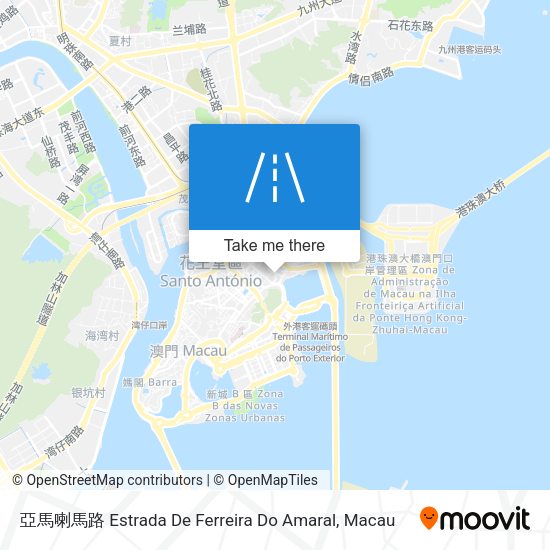 亞馬喇馬路 Estrada De Ferreira Do Amaral地圖