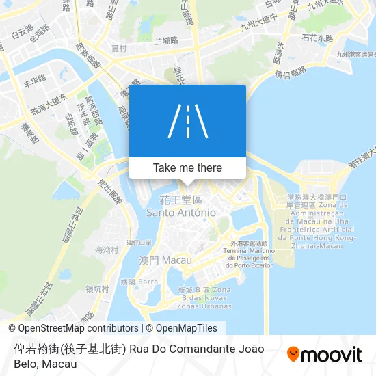 俾若翰街(筷子基北街) Rua Do Comandante João Belo map