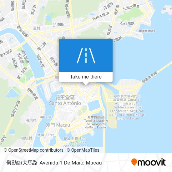 勞動節大馬路 Avenida 1 De Maio map
