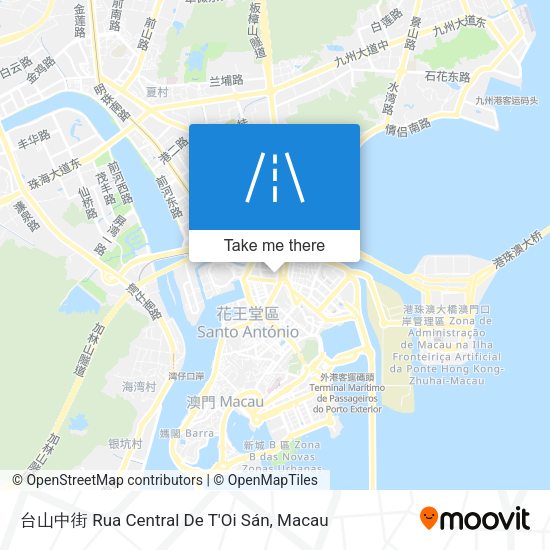 台山中街 Rua Central De T'Oi Sán地圖
