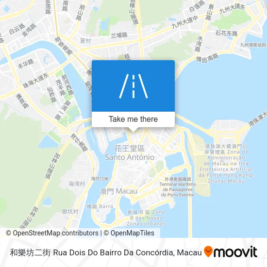 和樂坊二街 Rua Dois Do Bairro Da Concórdia地圖