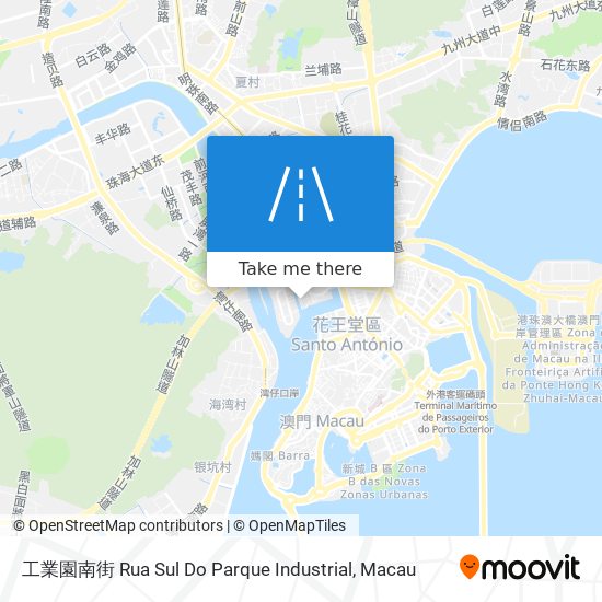工業園南街 Rua Sul Do Parque Industrial map
