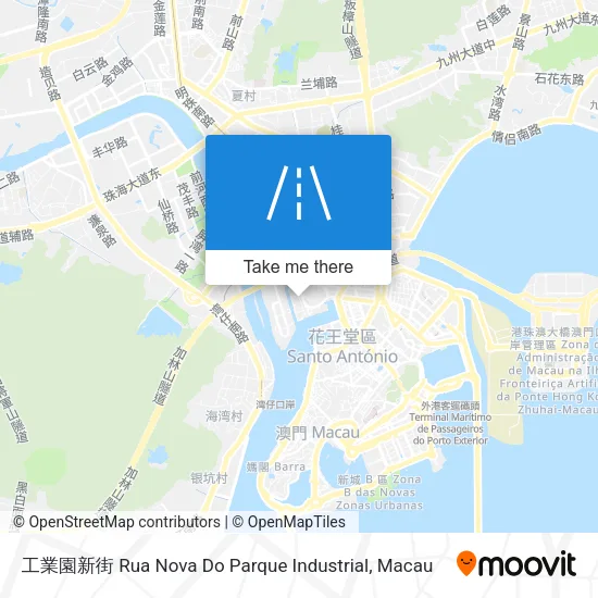 工業園新街 Rua Nova Do Parque Industrial map