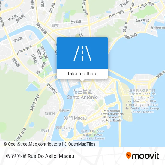 收容所街 Rua Do Asilo map