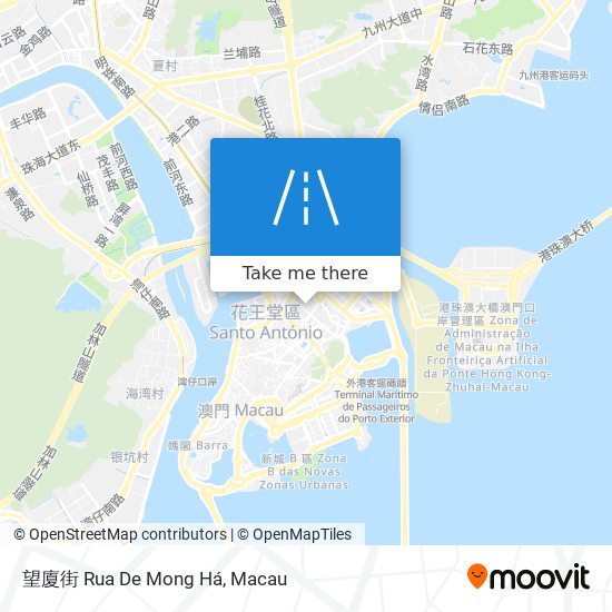 望廈街 Rua De Mong Há map